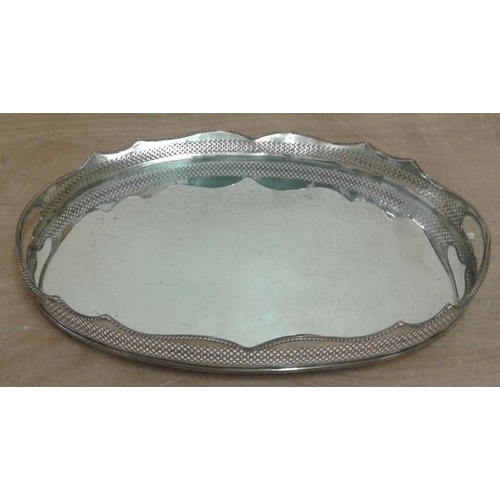 455 - Silver on Copper Tray (medium size)