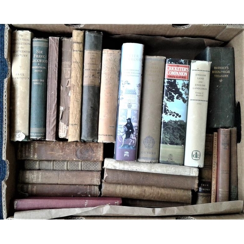 502 - Two Boxes of books – mostly English Interest – histories, biographies and nature. In the main from t... 