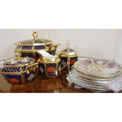 508 - Eleven Pieces of Romany China -7 Plates, 3 Lidded Dishes and a Jug