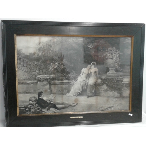 509 - Framed Victorian Print - 'Romance' by Hayden Williams - Overall c. 35.5 x 26ins