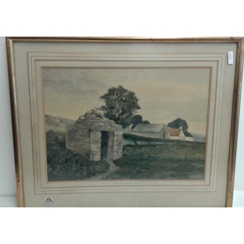 537 - Unsigned WC - 'St. Patrick's Holy Well, Struell' - Overall c. 19 x 15.5ins