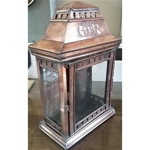 585 - 1820's Antique George IV Copper Lantern - 12