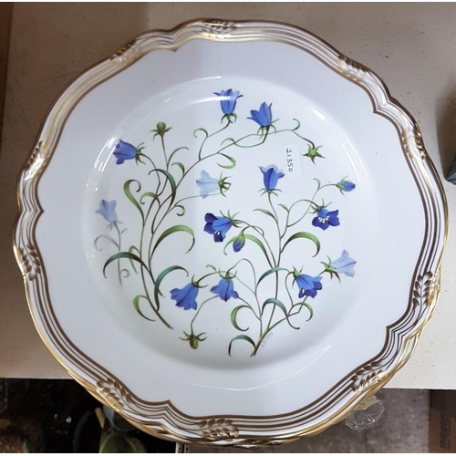 632 - Five Spode Cabinet Plates - Wildflower Series