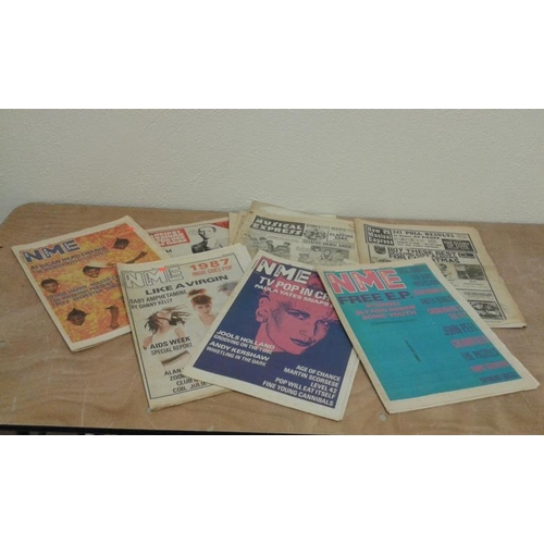 692 - Collection of Seven 'New Musical Express' from 1960's, 70's and 80's