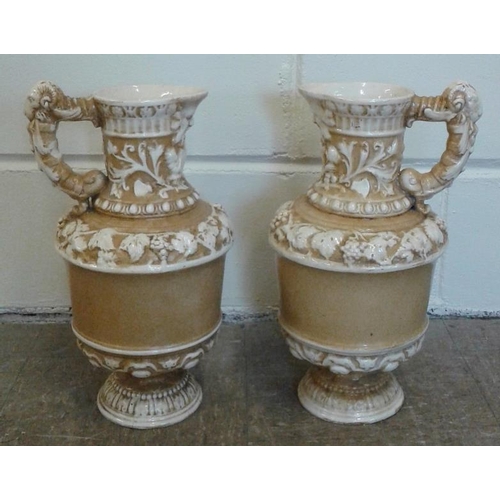 709 - Pair of Grecian Style Ewers - c. 16ins tall