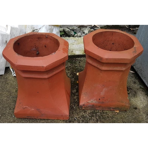 84A - Pair of Chimney Pots, c.17.5in tall