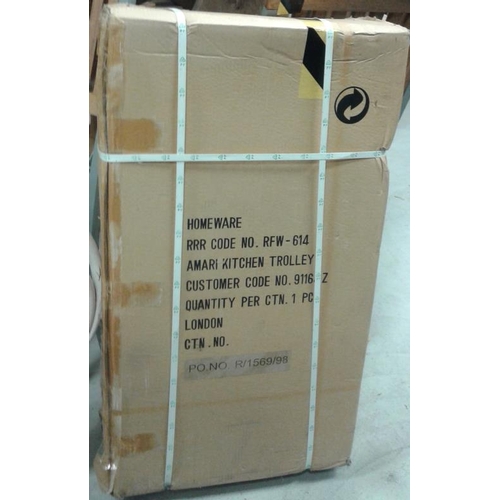 100a - Kitchen Trolley (Butcher's Block Type) (packed in original packaging, never used)
