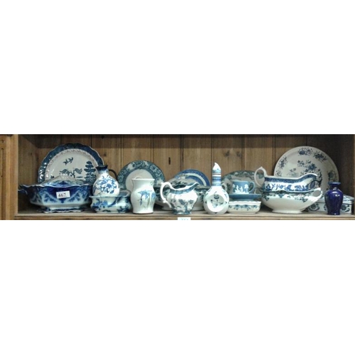 467 - Collection of Various Blue & White Delph
