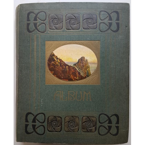 10 - Fine Decorative Victorian Album containing over 300 old Irish cards