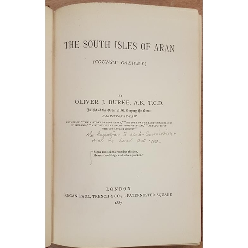 29 - 'The South Isles Of Aran' by Oliver J. Burke 1887