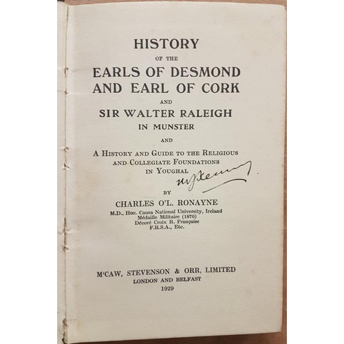 50 - 'History Of The Earls Of Desmond And Earl Of Cork and Sir Walter Raleigh In Munster' by Charles O'L.... 