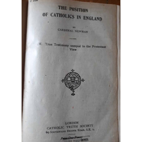 76 - Bound Pamphlets – Church History: Emancipation Realised 1821-1840 (Rev, Philip Hughes, 1929); ... 