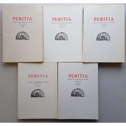 91 - 'Peritia - Journal of Medieval Academy of Ireland' (1982-1986). Continuous run of 5 early volumes (E... 