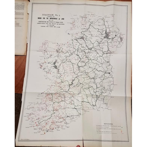111 - Report of Public Works in Ireland 1880-81. wrappers. Very large folding ‘Construction and Repair of ... 