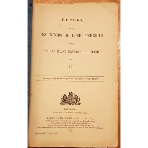 116 - Report of the Inspector of Irish Fisheries on the Sea and Inland Fisheries of Ireland for 1890. extr... 