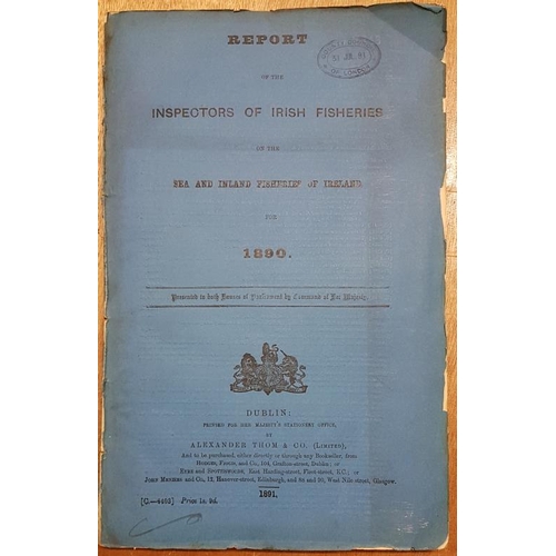 116 - Report of the Inspector of Irish Fisheries on the Sea and Inland Fisheries of Ireland for 1890. extr... 