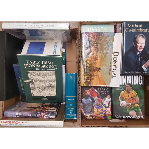 124 - Two Boxes of Mostly Irish Interest Books