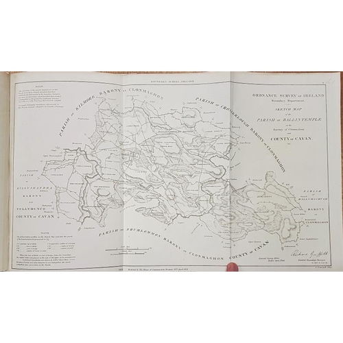 128 - Boundary Survey – Names of Parishes, Ireland. 1831. Two large format folding maps; Map of Irel... 