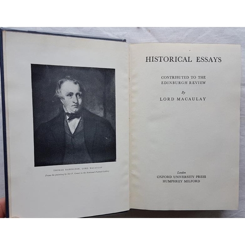 141 - 'Historical Essays' by Macaulay