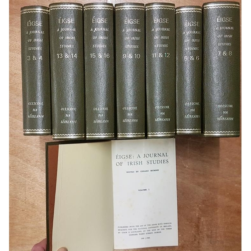 442 - Eigse, Eight Bound Volumes (16 issues), by Gerard Murphy 1939-40