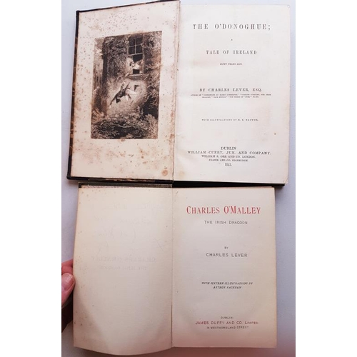 596 - 'The O'Donoghue - A Tale of Ireland' by Charles Lever ,WM Curry 1845; and 'Charles O'Malley - The Ir... 