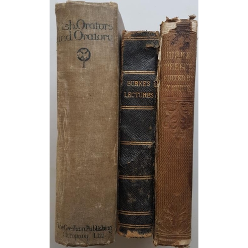 598 - 'The Speeches of the Right Hon Edmund Burke' by James Duffy 1862; 'Lectures on Faith and Fatherland'... 