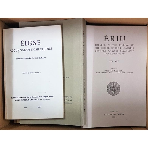 610 - Collection of Eigse and Eriu Journals