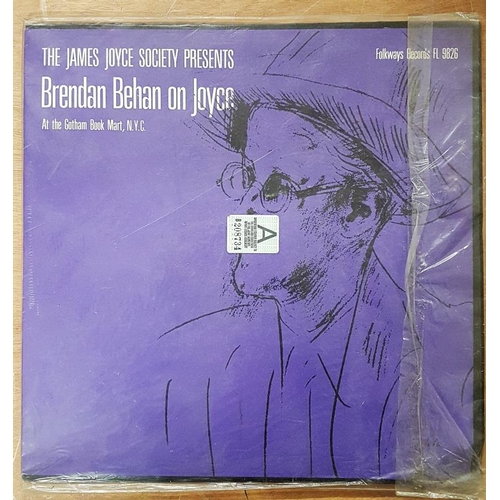 443c - Brendan Behan On Joyce  Original 1962 Folkways vinyl LP
