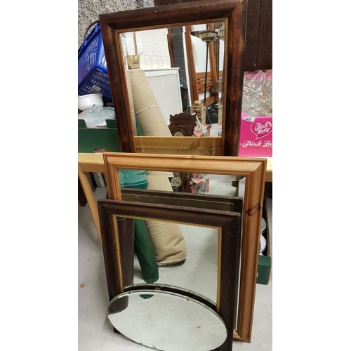 4 - Collection of Various Wall Mirrors (5)