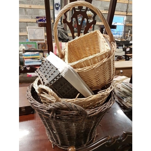 64 - Collection of Various Woven Baskets (7)