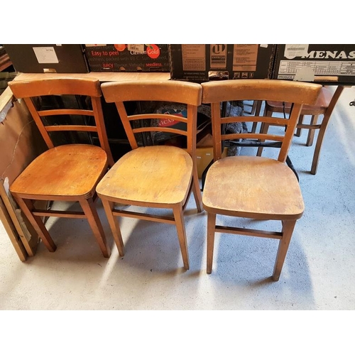 113 - Collection of 12 1970's Cafe Chairs