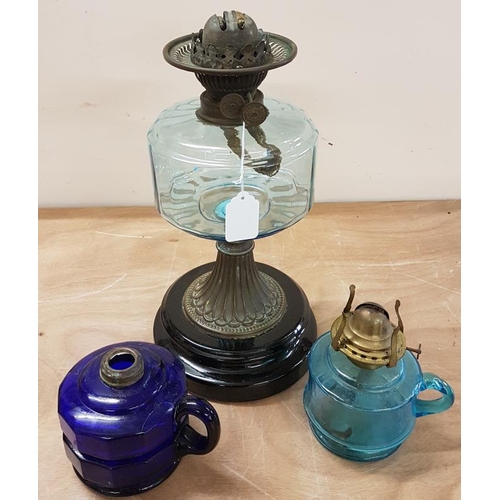 610 - 3 Victorian Oil Lamps A/F