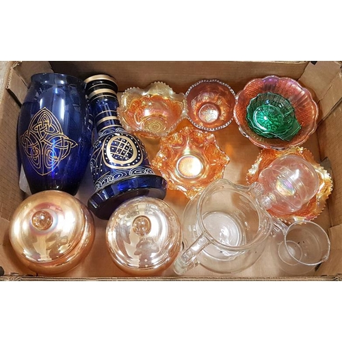 618 - Large Collection of Coloured Glass to include Carnival, Hooker Pipe, etc.