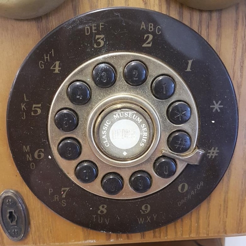 634 - Vintage Style Modern Wall Mounted Telephone, c.17in tall