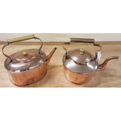 655 - Two Victorian Copper Kettles