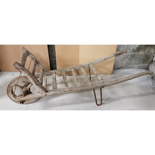 4 - 19th Century Hand Made Wood and Iron Garden Barrow, c.58in