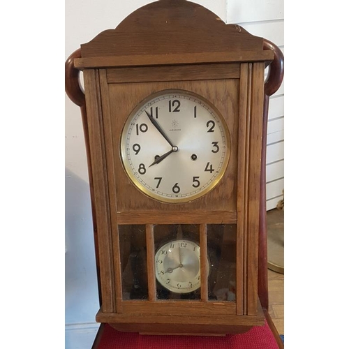 16 - German Wall Clock and a Mantle Clock
