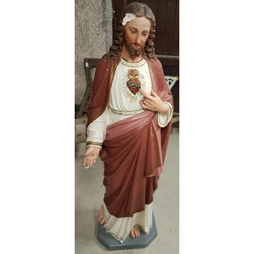 19 - Large Religious Statue of Our Lord, c.48in tall
