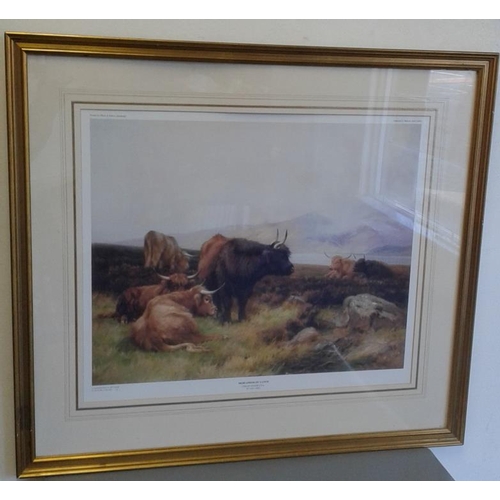 41 - Two Framed Prints depicting Cattle