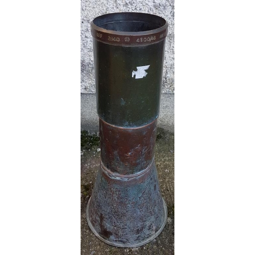 89 - Victorian Copper Rain Water Gauge, c.20in tall