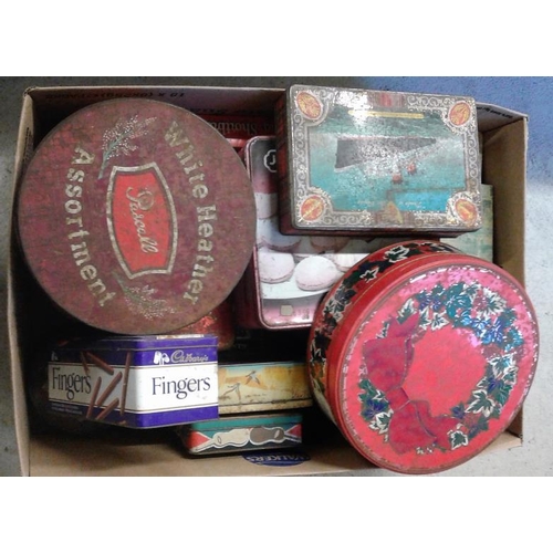 105 - Box of Various Tins