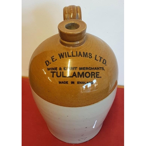 166 - DEW Williams Ltd, Wine & Spirit Merchants, Tullamore Whiskey Jar, c.12in tall
