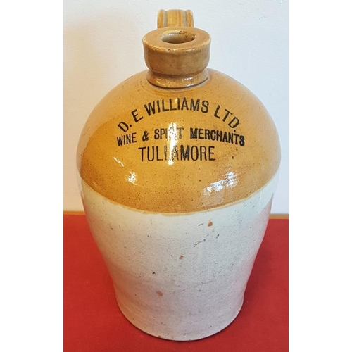 167 - DEW Williams Ltd, Wine & Spirit Merchants, Tullamore Whiskey Jar, c.12.5in tall
