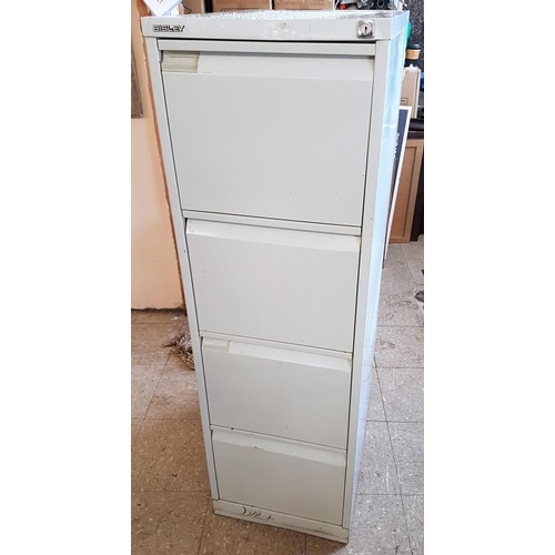 125 - Four Drawer Filing Cabinet with Key