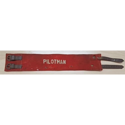 204 - PiILOTMAN Embroidered Felt Arm Badge, (overall c.20in)