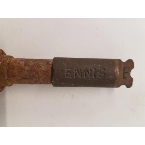 232 - Small Steel Staff, Ennis to Long Pavement - 9.5ins