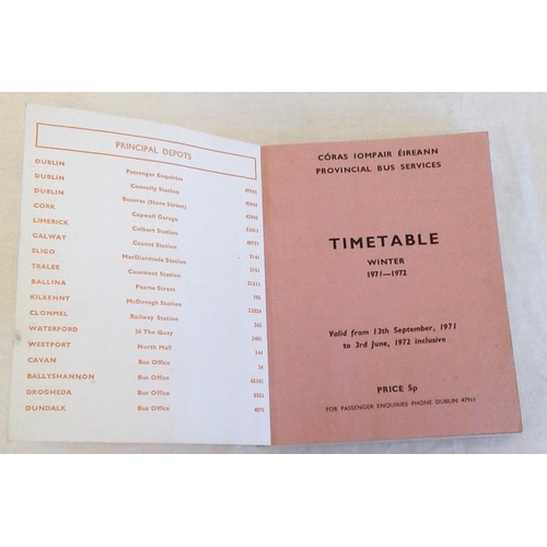 240 - Five Old C.I.E. Timetables