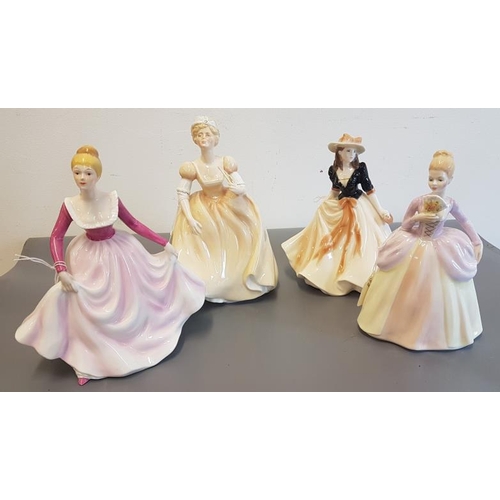 332 - Collection of Four Various Porcelain Doll Figures, tallest 19cm