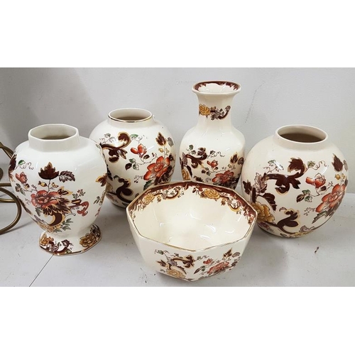 367 - Collection of Five Pieces of Mason's Ironstone Brown Mandalay