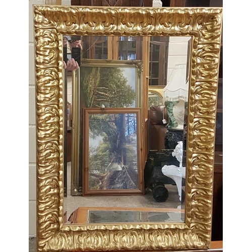 382 - Reproduction Gilt Frame and Bevelled Wall Mirror - 28 x 38ins